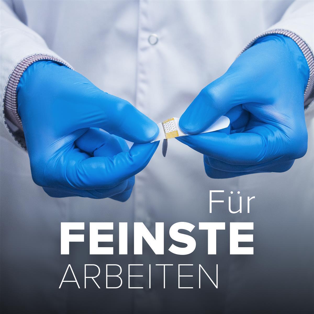 Einweg-Nitril-Handschuhe Größe XXL, Puderfrei und Latexfrei, Einmalhandschuhe Untersuchungshandschue 100 st - Blau - Hard-Germany