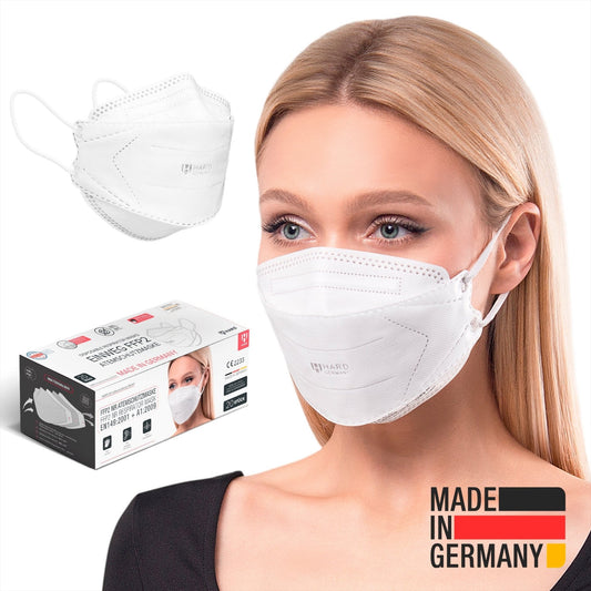 20x &quot;Hard Spirit One&quot; FFP2 Atemschutzmaske STANDARD 100 by OEKO-TEX Made in Germany- nicht einzeln verpackt - Hard-Germany